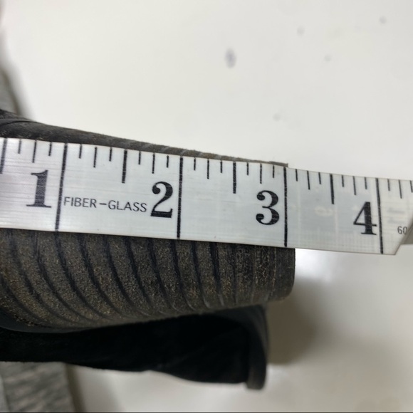 Paul Green Delgado Suede Leather Ankle Boots Black 10.5 - Picture 7 of 8